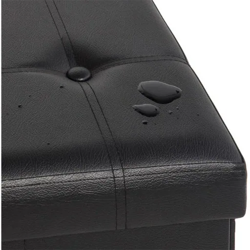 Multifunctional black bench 114 x 40 x 40cm