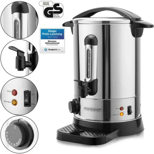 Mulled wine kettle, hot water boiler 6.8L
