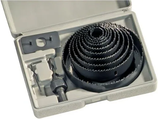 High-performance hole saw set 12-piece