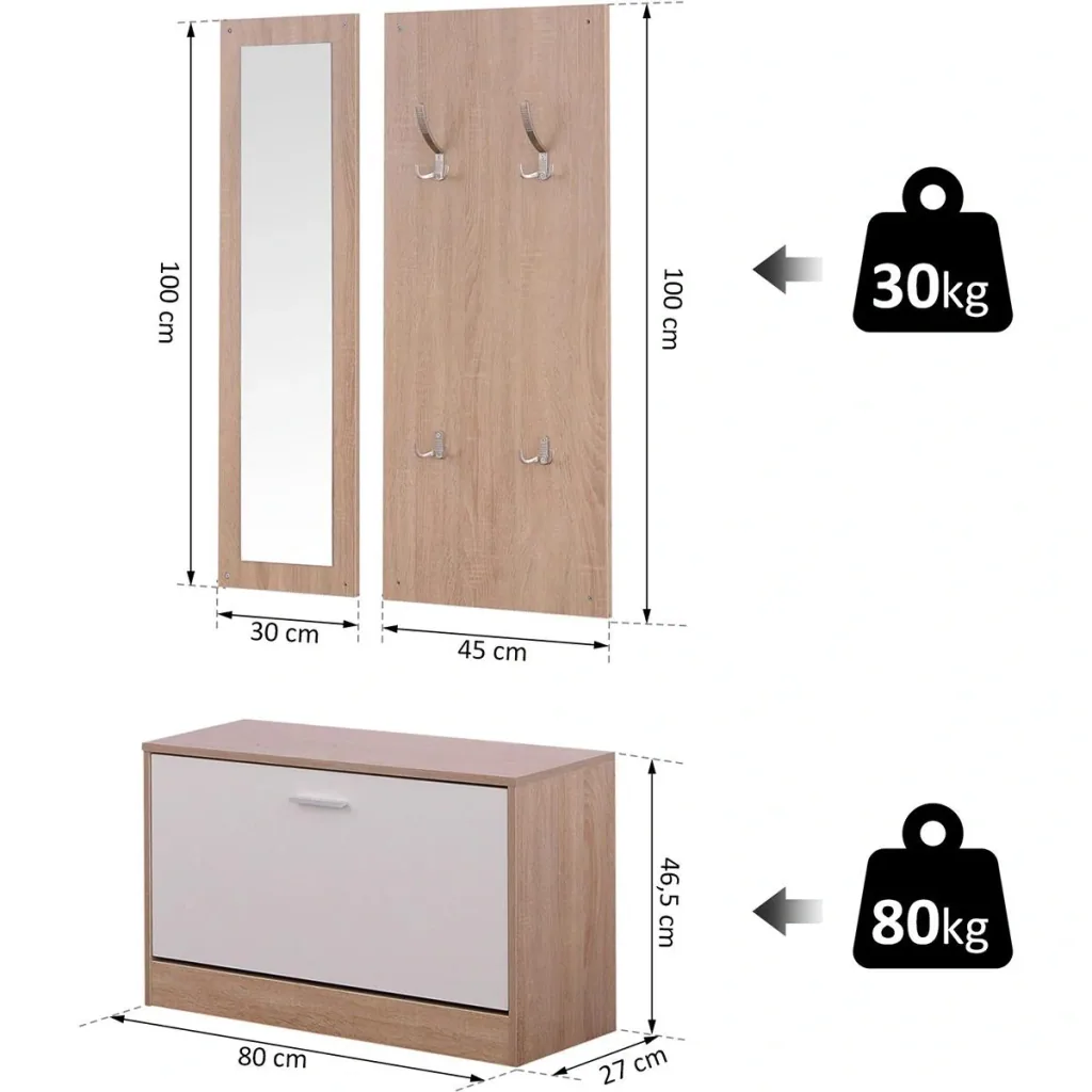 3-piece wardrobe set