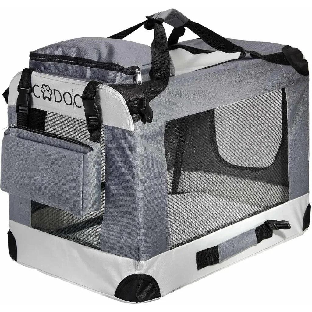 Hundetransportbox XL 82 x 59 x 59cm grau