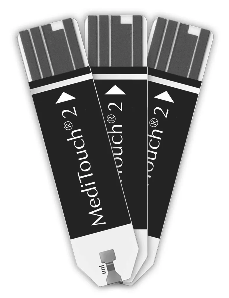 Blood glucose test strips, "Meditouch 2", 50 strips