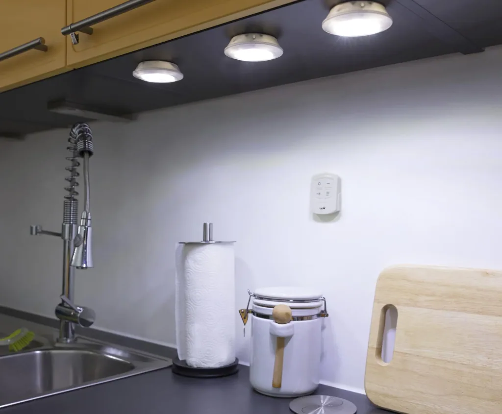 LED light with remote control set of 3