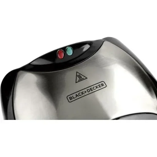 Toaster - stainless steel - non-stick coating - indicator light - 750W