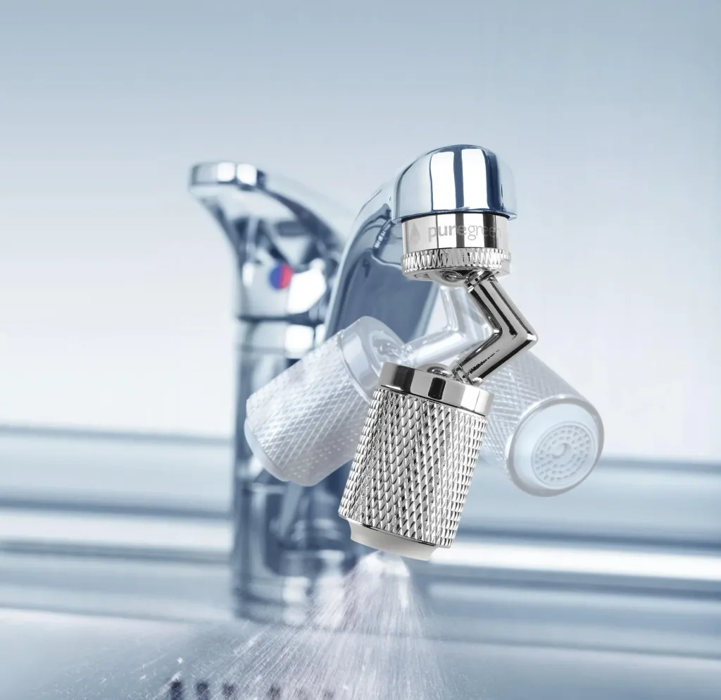 Aerator for water fittings, stainless steel with joint