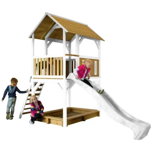 Pumba Play Tower Brown/White - White Slide