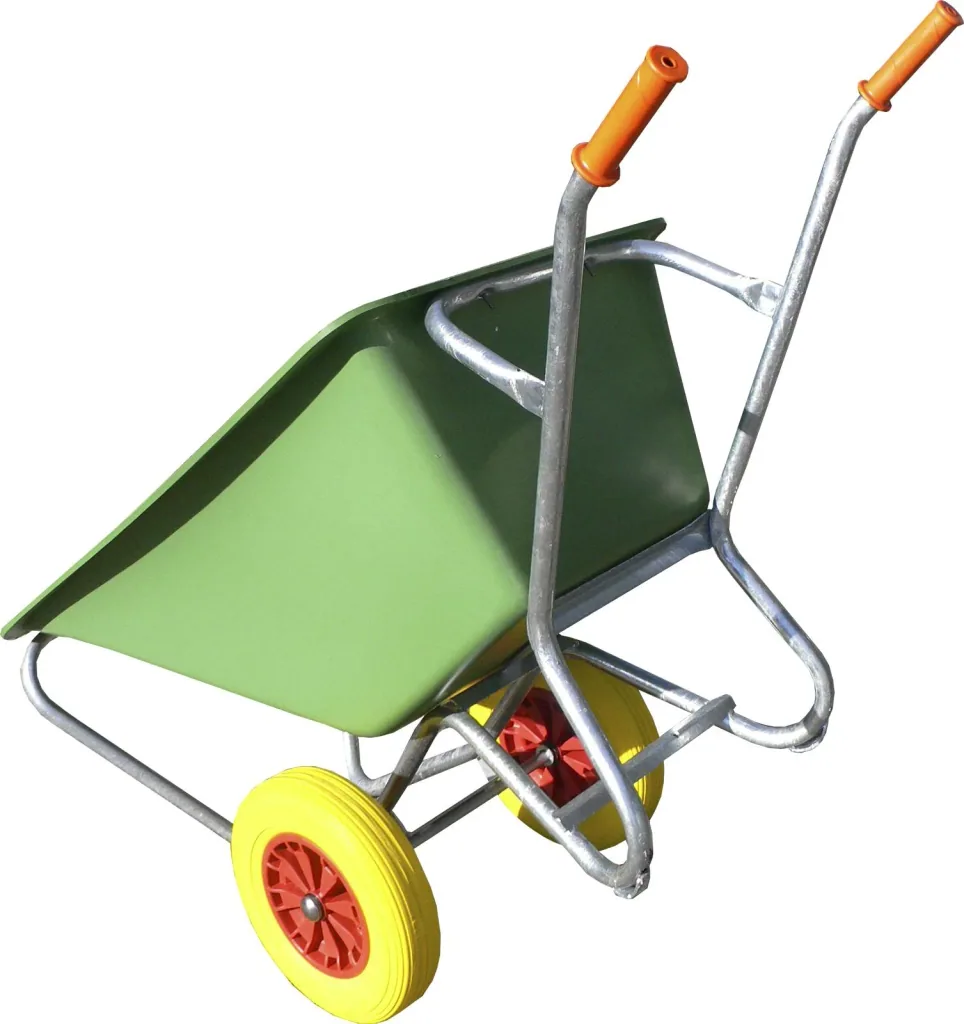 Large wheelbarrow "Green Garden II", 170 liters, 2 foamed Wflex wheels