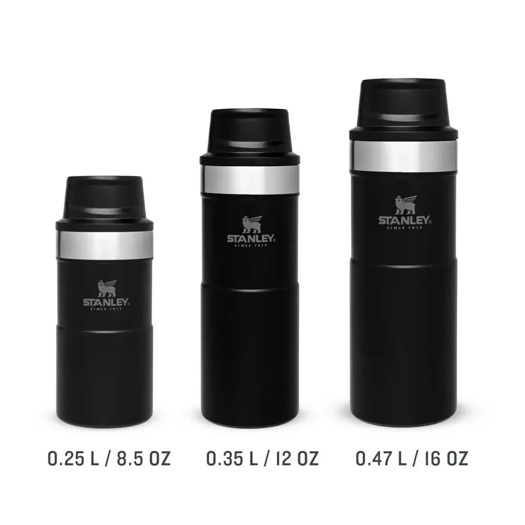 Trigger-Action Travel Mug 0.35 l, Matte Black, vacuum insulation, one-handed operation