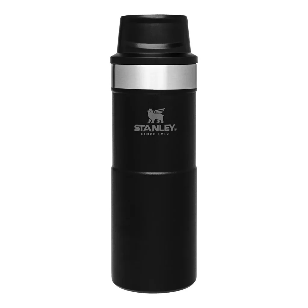 Trigger-Action Travel Mug 0.35 l, Matte Black, vacuum insulation, one-handed operation