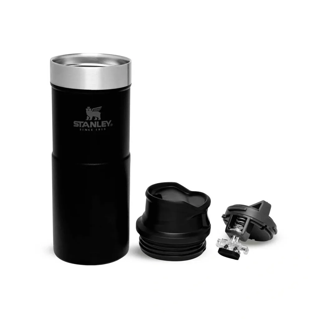 Trigger-Action Travel Mug 0.35 l, Matte Black, vacuum insulation, one-handed operation