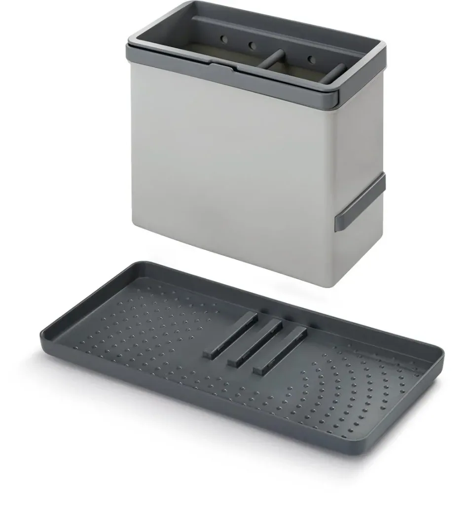 Sink organizer for kitchen utensils, color-sorted