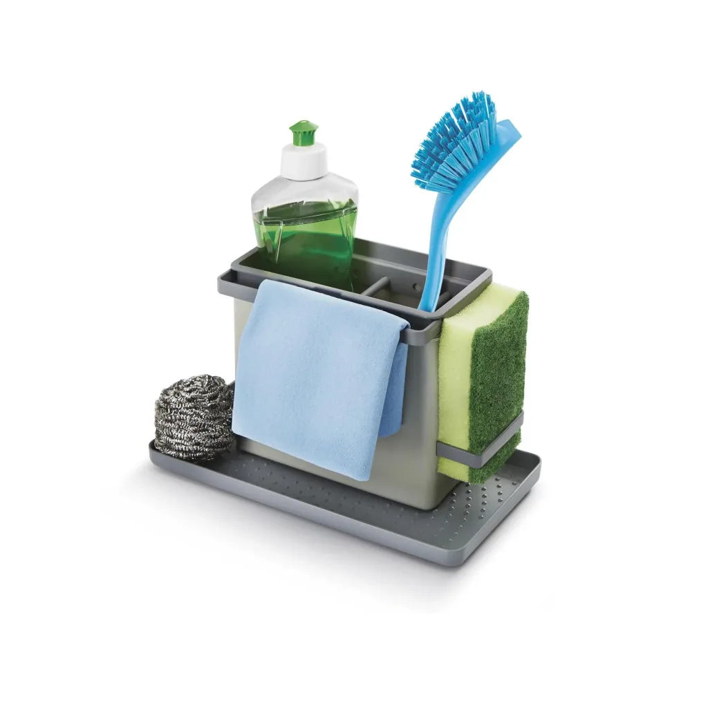 Sink organizer for kitchen utensils, color-sorted