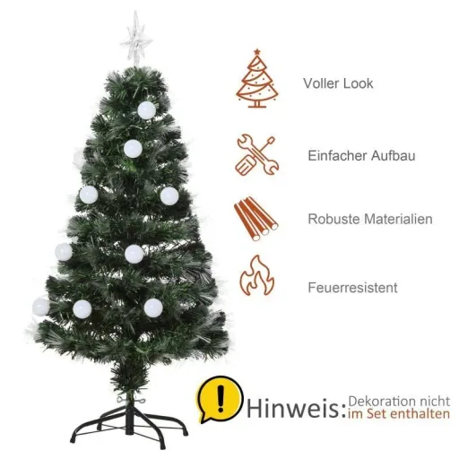 Artificial Christmas tree with LED lighting green