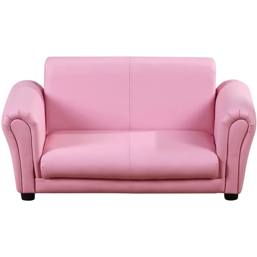 Children's sofa with stool pink armchair children's soft sofa