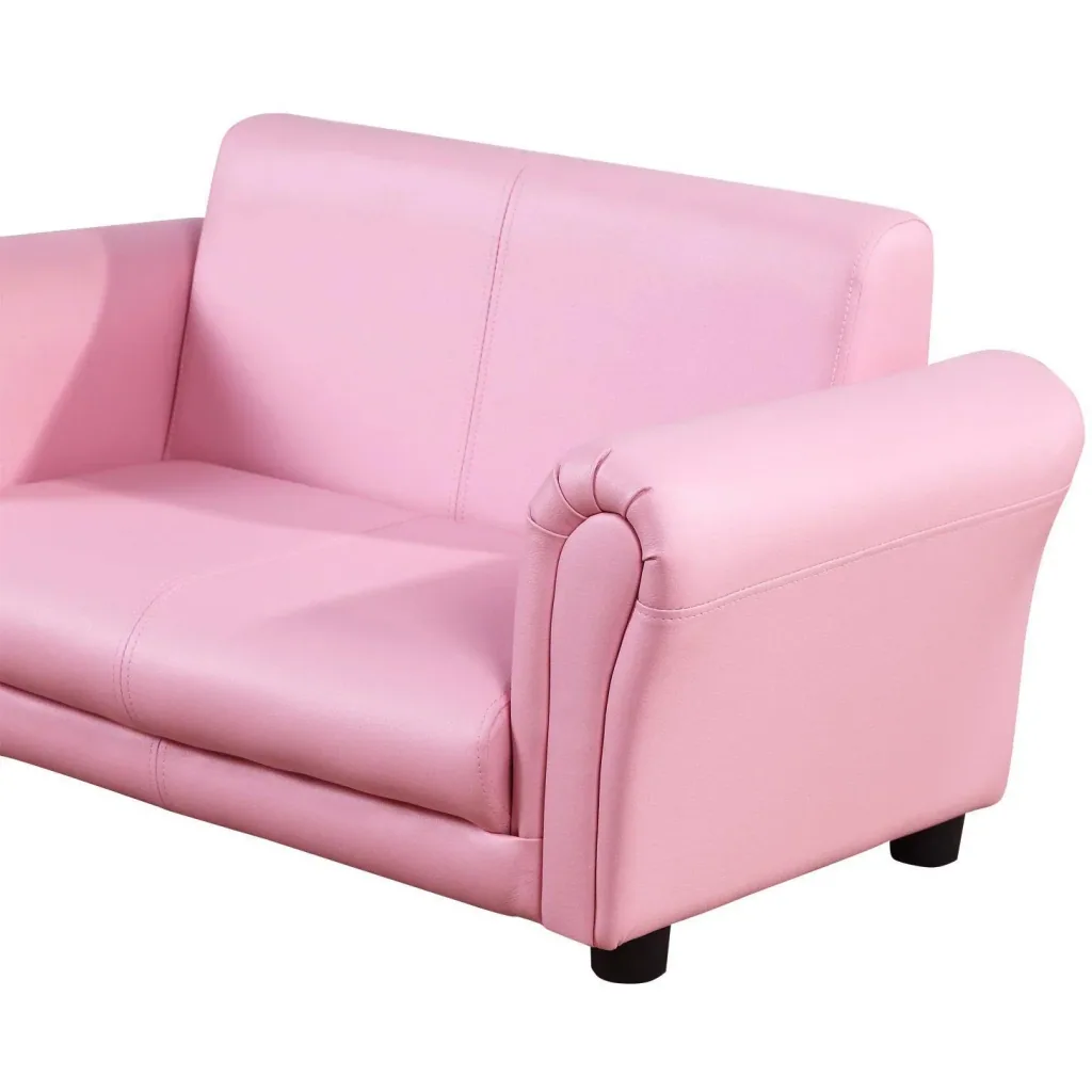 Children's sofa with stool pink armchair children's soft sofa