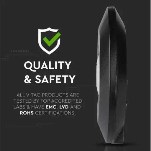 VT-8027 Motion detector with twilight switch - ceiling - black