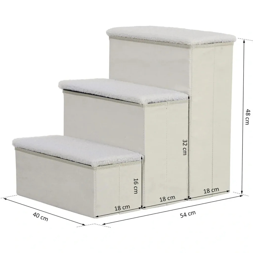 Pet stairs with 3 steps