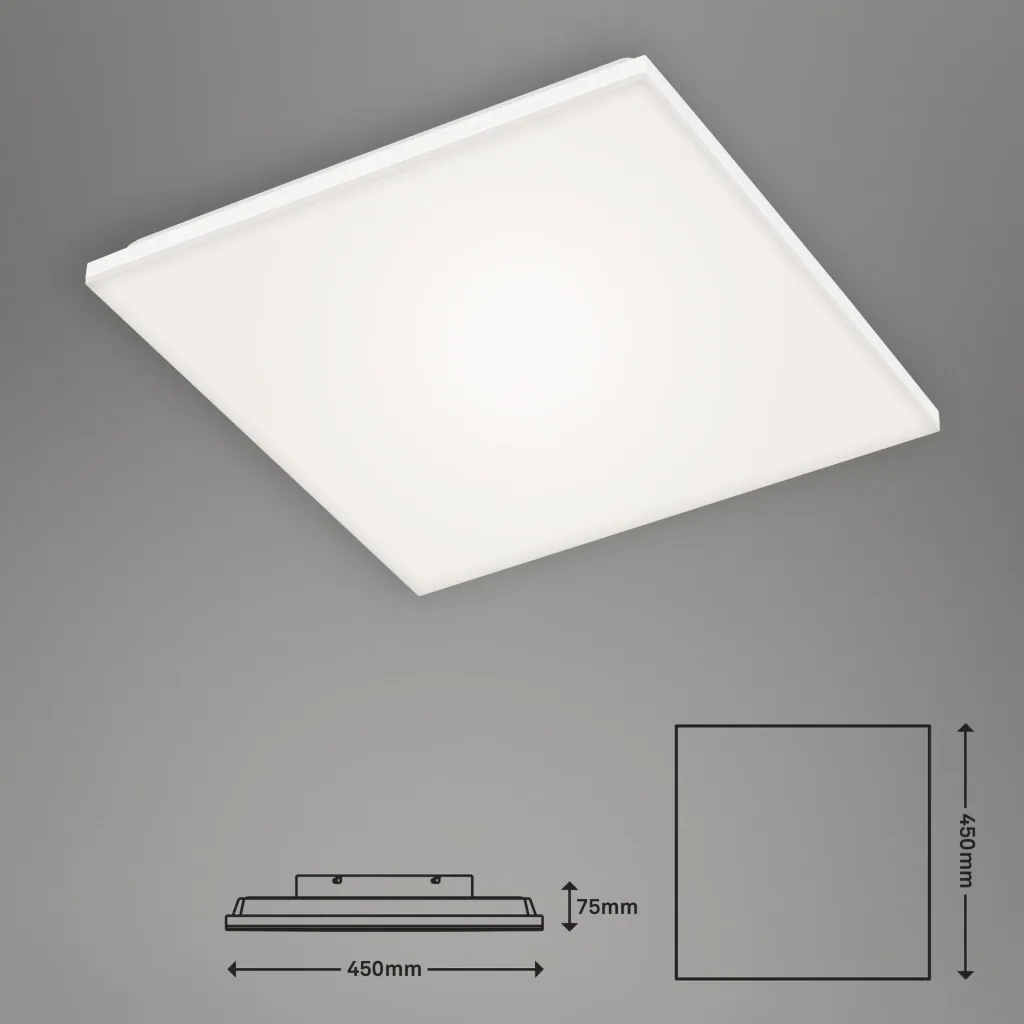 Frameless LED panel, rectangular, 24 watts, white