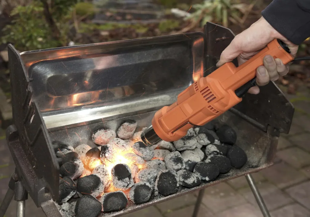 Hot air weed killer + root thorn attachment