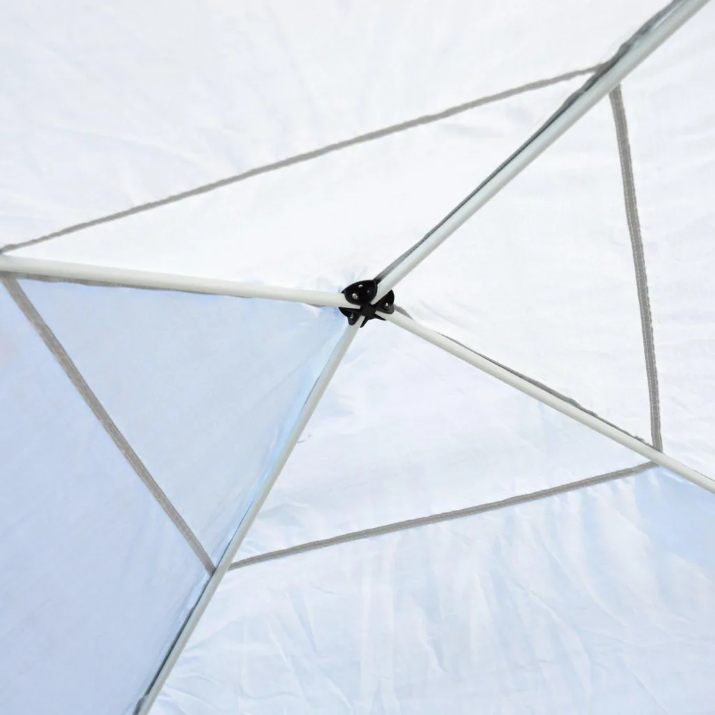 Folding gazebo with side walls 3x3m white