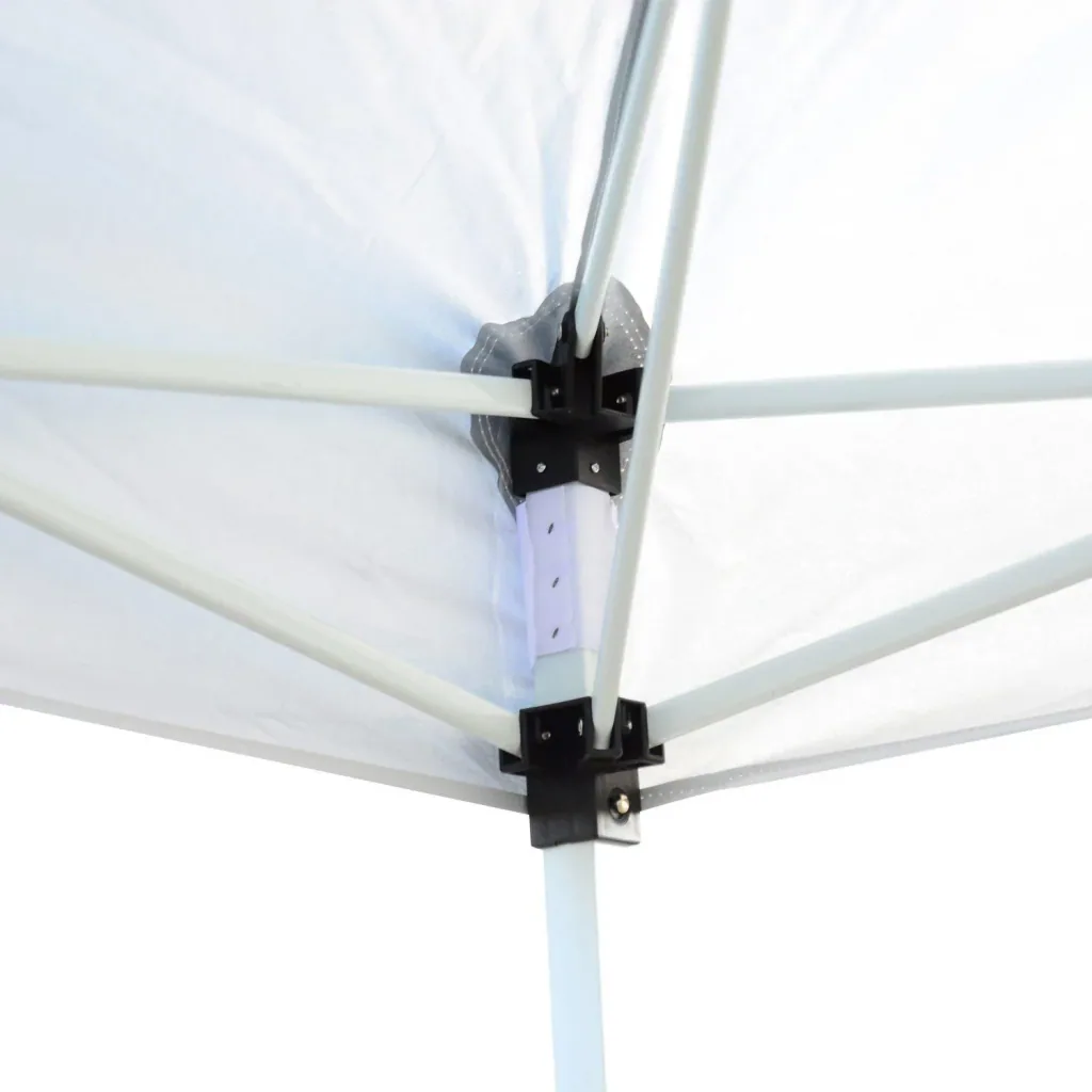 Folding gazebo with side walls 3x3m white