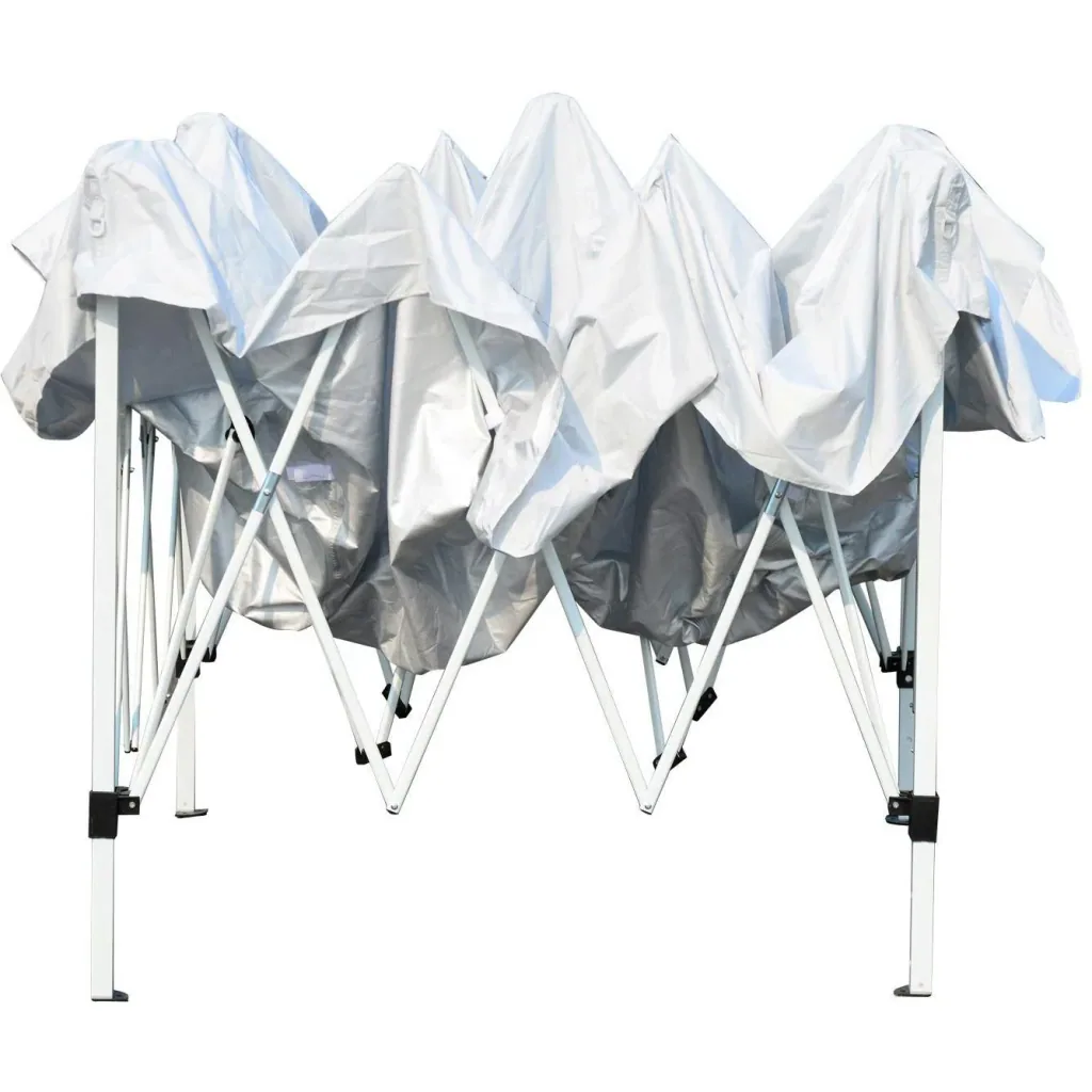 Folding gazebo with side walls 3x3m white