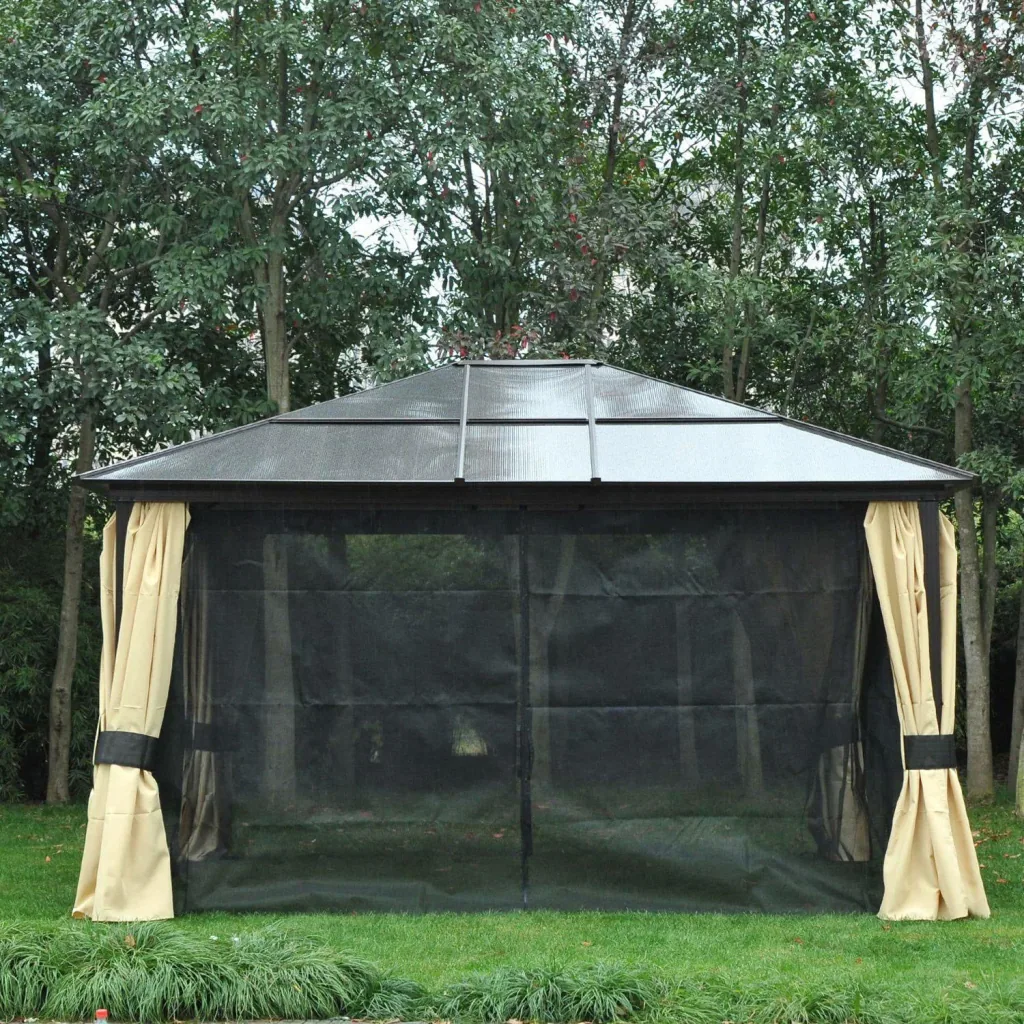 Luxury pavilion with translucent roof