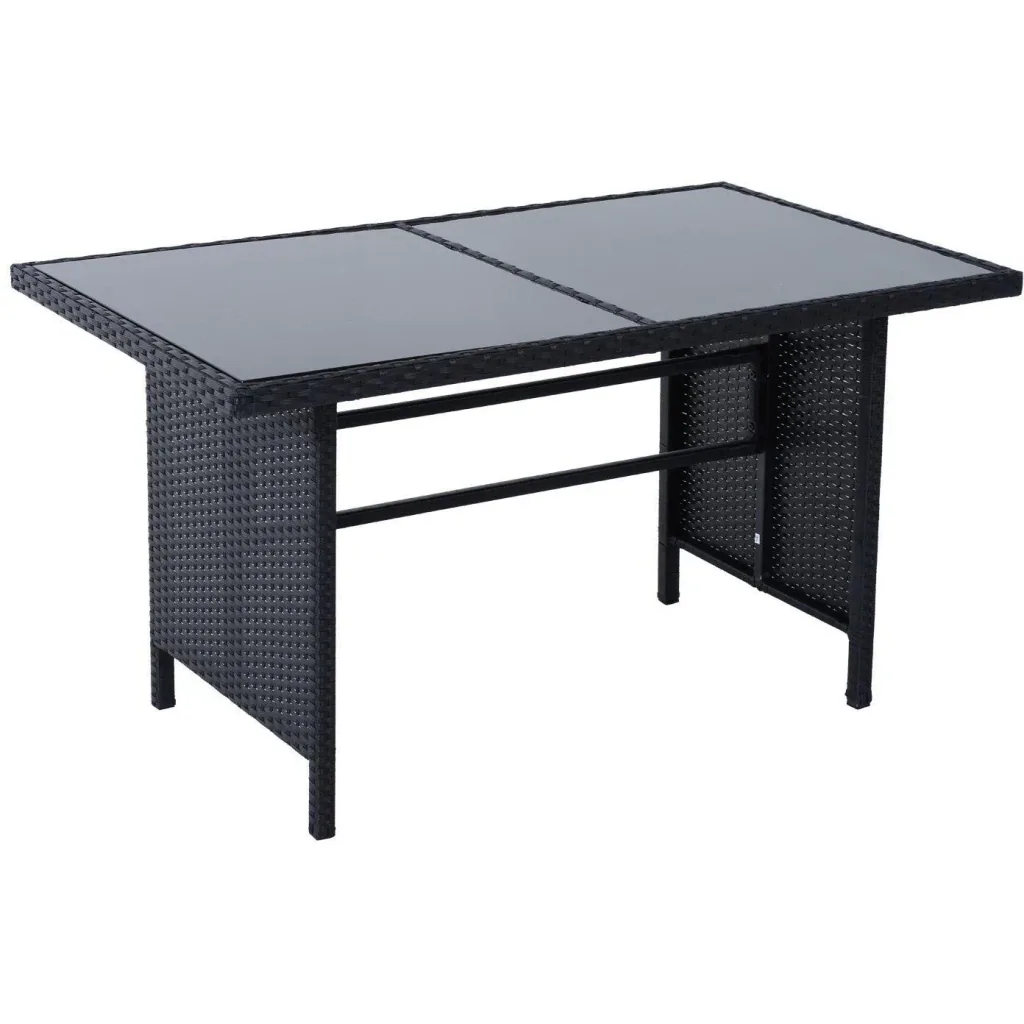 Polyrattan seating group as an 18-piece set