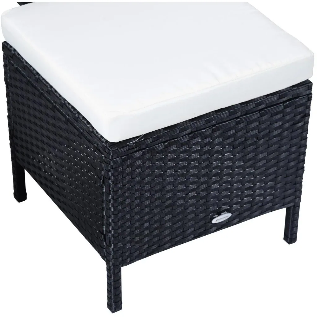 Polyrattan seating group as an 18-piece set