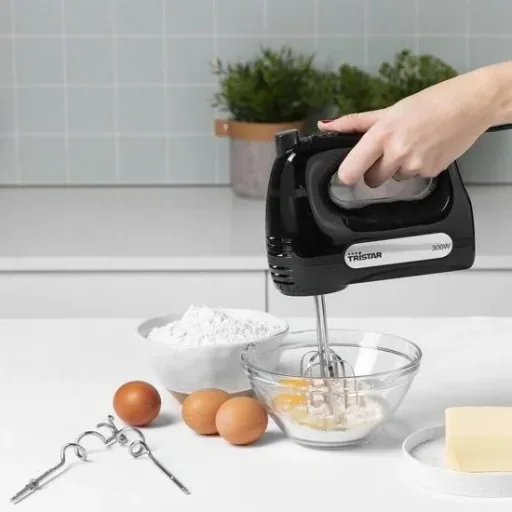 Hand Mixer / Blender - MX-4201 - 6 Speeds - 300 Watt - Dough Hook, Whisk