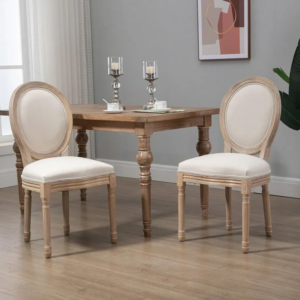 Set of 2 dining chairs 49 cm x 56 cm x 96 cm