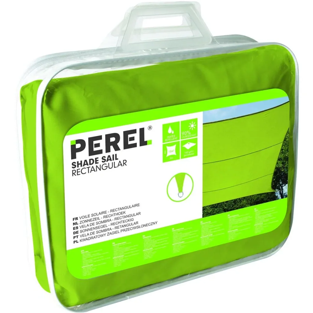 Sun sail - rectangular - 4 x 3 m - lime green