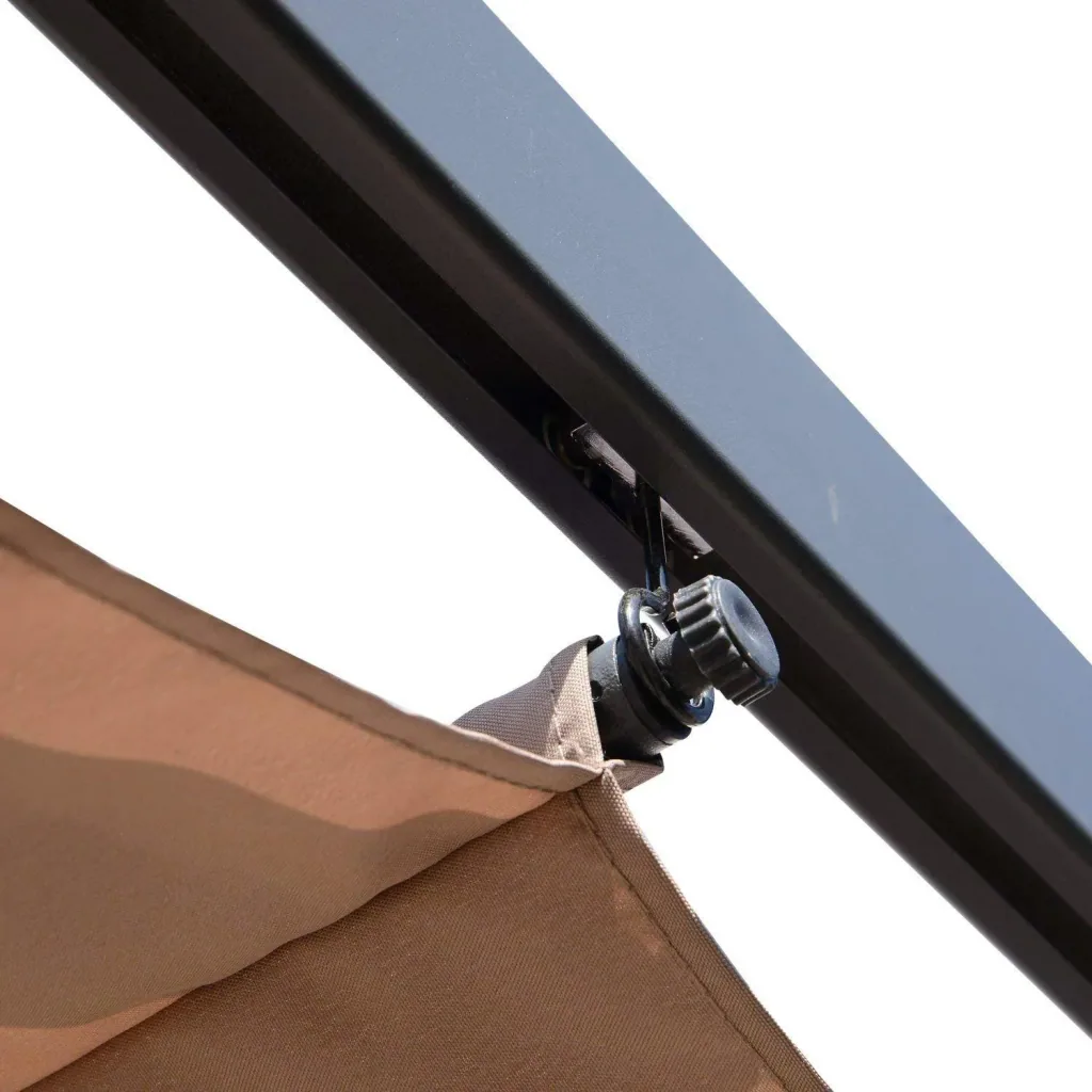 Pergola with sliding roof