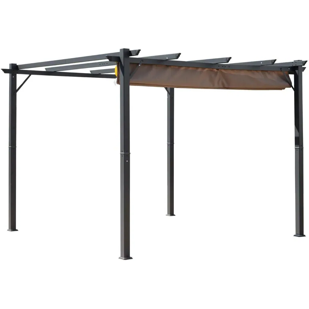 Pergola with sliding roof
