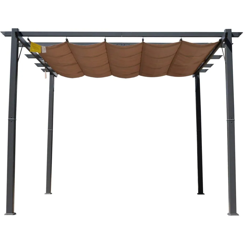 Pergola with sliding roof