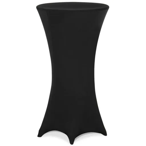 Table cover black Ø80cm