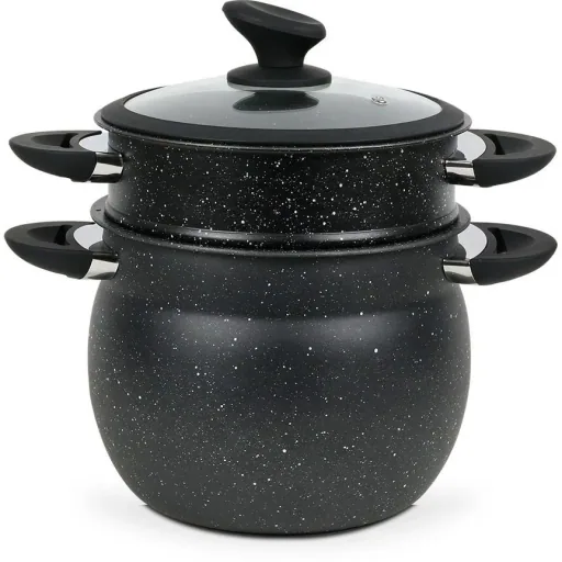 Couscous pan - 6L - Black - 26x26x26 cm