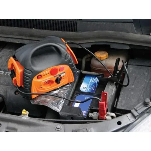 Jump starter with 12 VDC and USB output