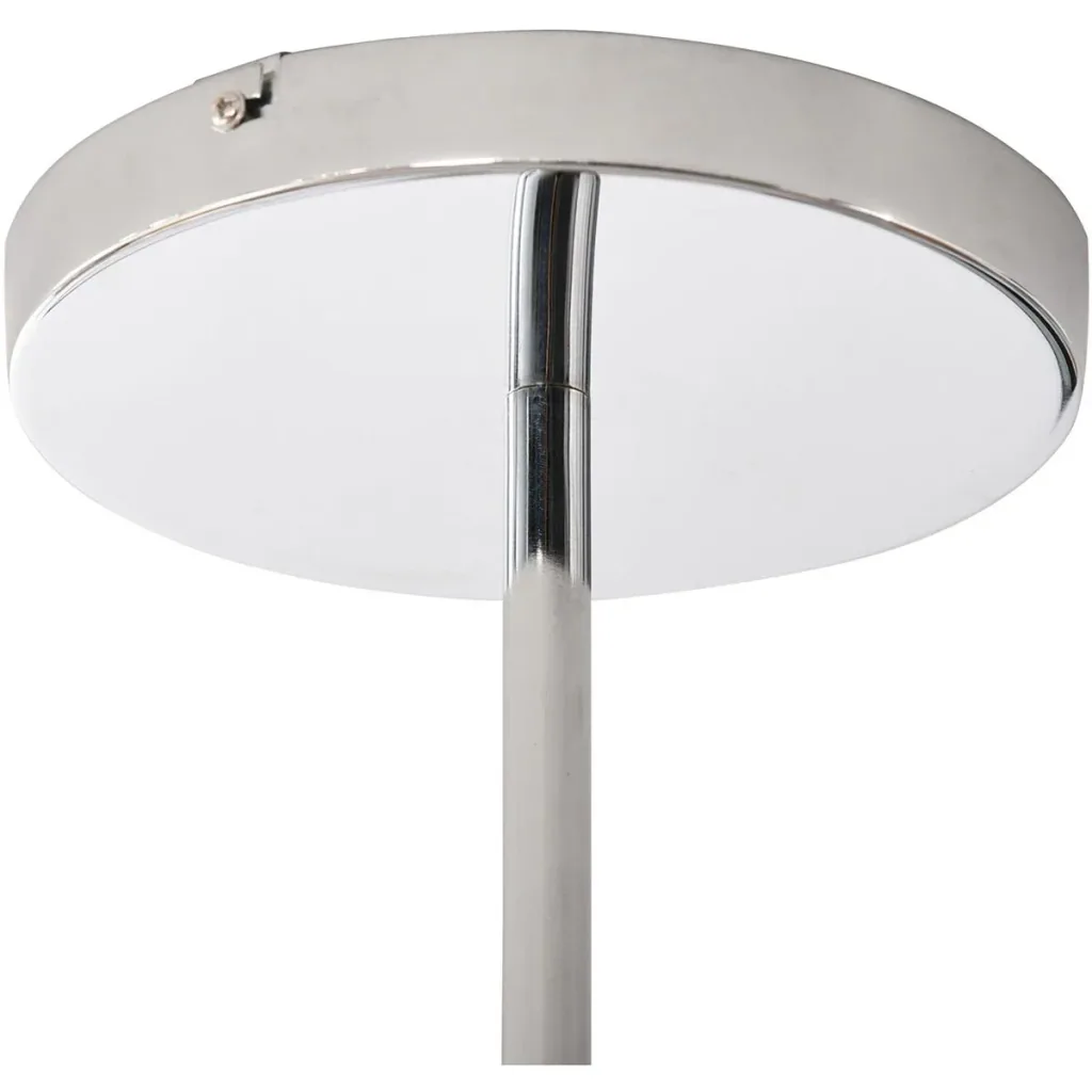 LED ceiling light with integrated dimmer light grey+silver+white