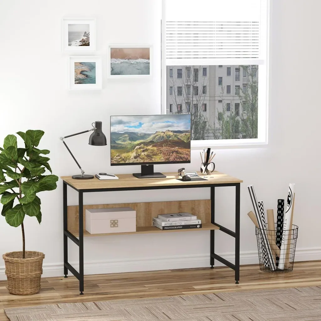 Desk Industrial Design Black Metal