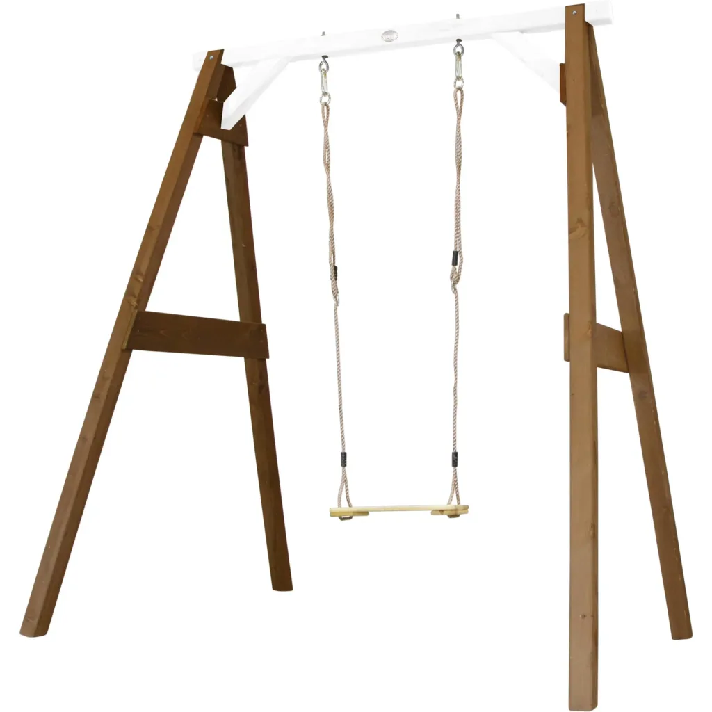 Single swing brown/white