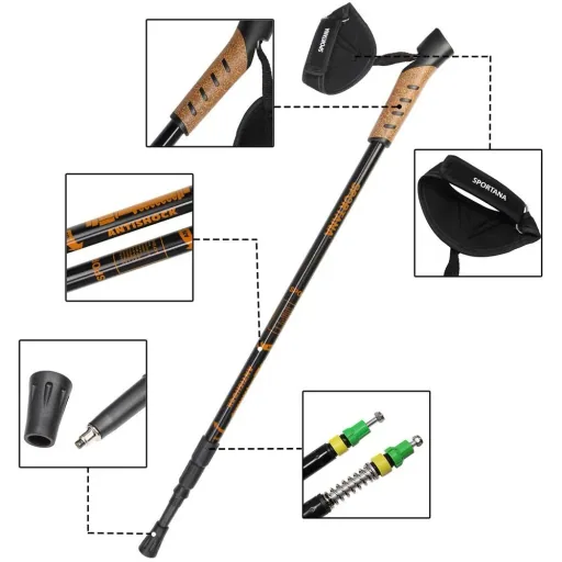 Sportana Nordic Walking Poles - orange