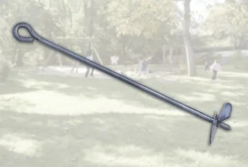 Ground anchors for playground equipment, 4 pieces
