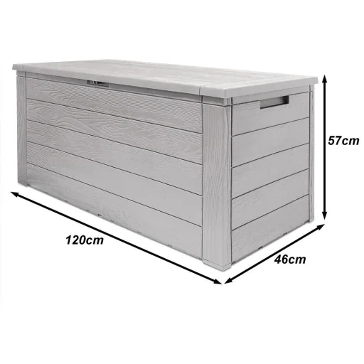NL Luxury Storage Box - Grey - 120x46x57cm - Plastic