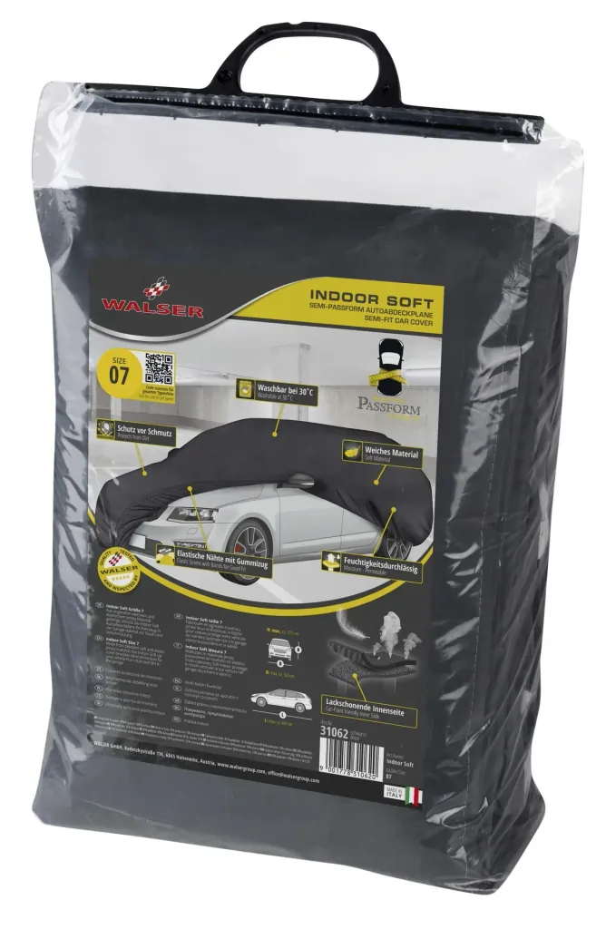 Car cover indoor soft - size 7 - 461x520x170cm - PES - elastane