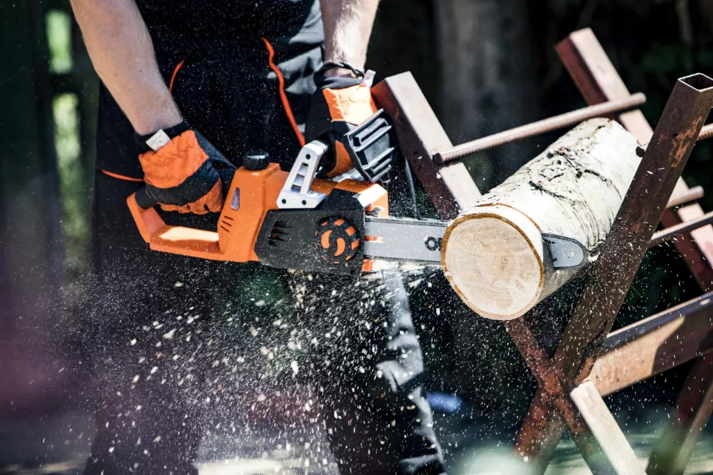 LS C35 - 2x 20 V chainsaw - incl. batteries and charger