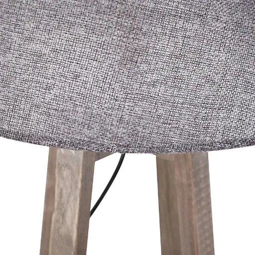 Table lamp bedside lamp floor lamp fabric shade minimalist office wood grey 40 W Scandinavian 33 x 33 x 68.5 cm