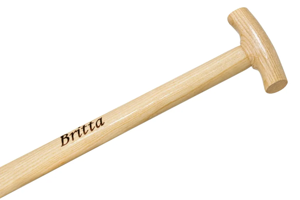 BRITTA spade, gardener's shape, size 0, polished, ash T-handle 85 cm