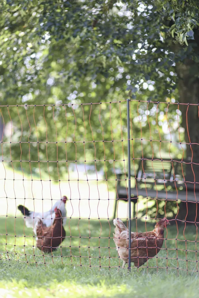 Replacement post for poultry nets, 2 tips, black, 106 cm