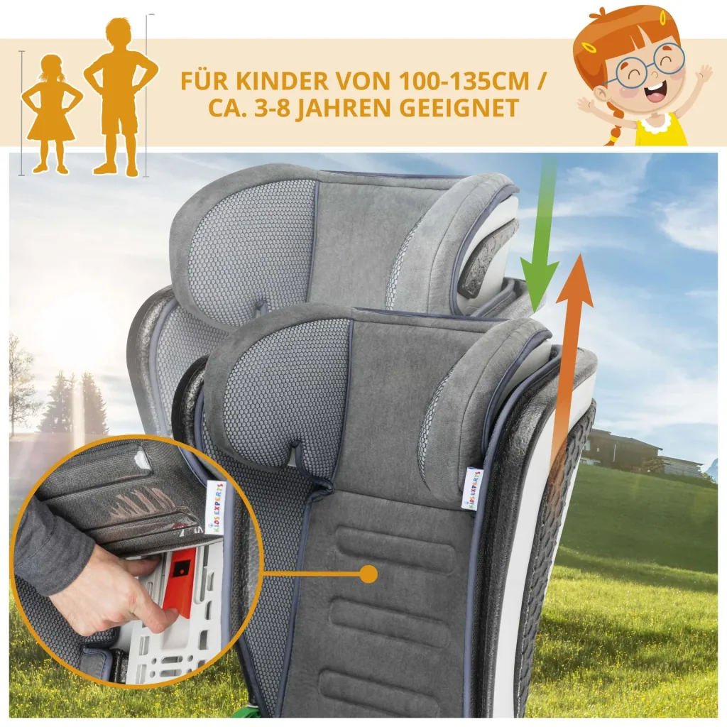 Noemi child seat, foldable car seat, anthracite